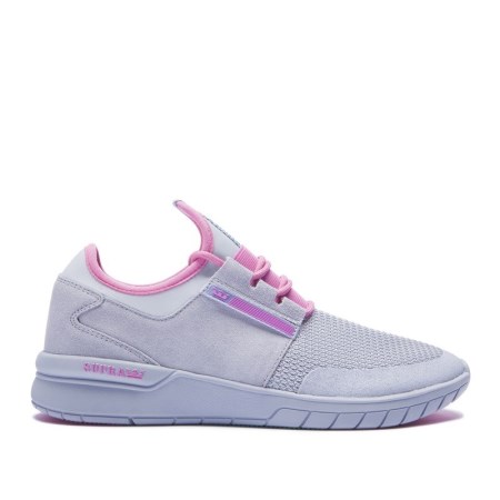 Supra Flow Run Mens Low Tops Shoes Lavender UK 76ZOU